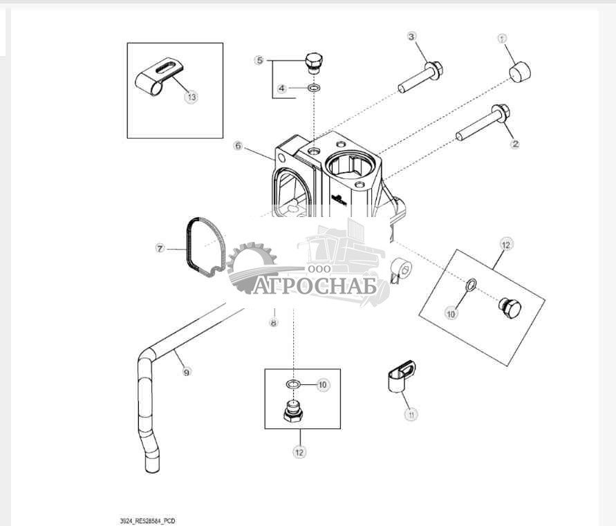 3924 Корпус термостата 